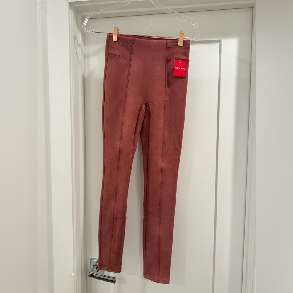Spanx suede leggings